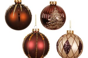 Xmas Balls Matt & Shiny Glitter