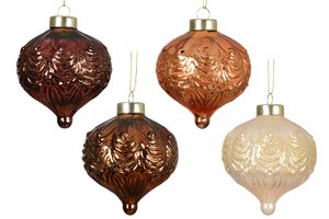 Xmas Chandelier Enamel Shiny With Glitter