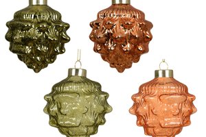 Xmas Pinecone Glass Transparent