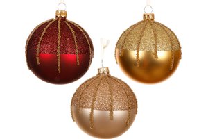 Xmas Ball Matt Ballotine With Lines