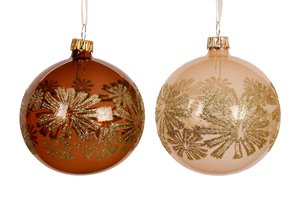 Xmas Ball Transparent Enamel & Shiny