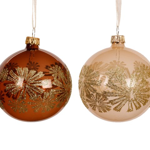 Xmas Ball Transparent Enamel & Shiny