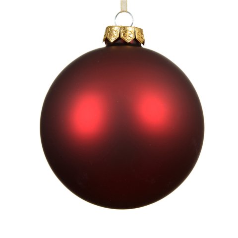 Xmas Ball Matt Red