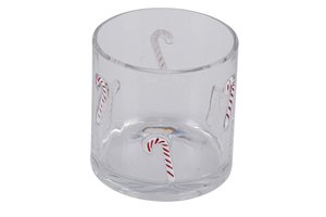 Xmas Candleholder Candy Cane,