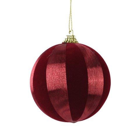 Xmas Ball Velvet Bordeaux