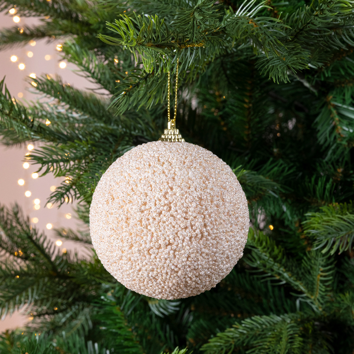 Xmas Ball Glitter Beads