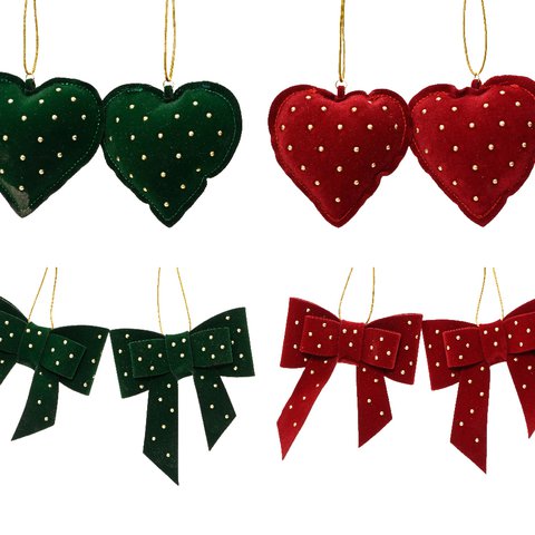 Xmas Bow And Heart