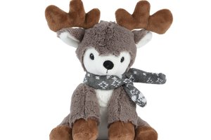 Xmas Deer With Scarf Deco