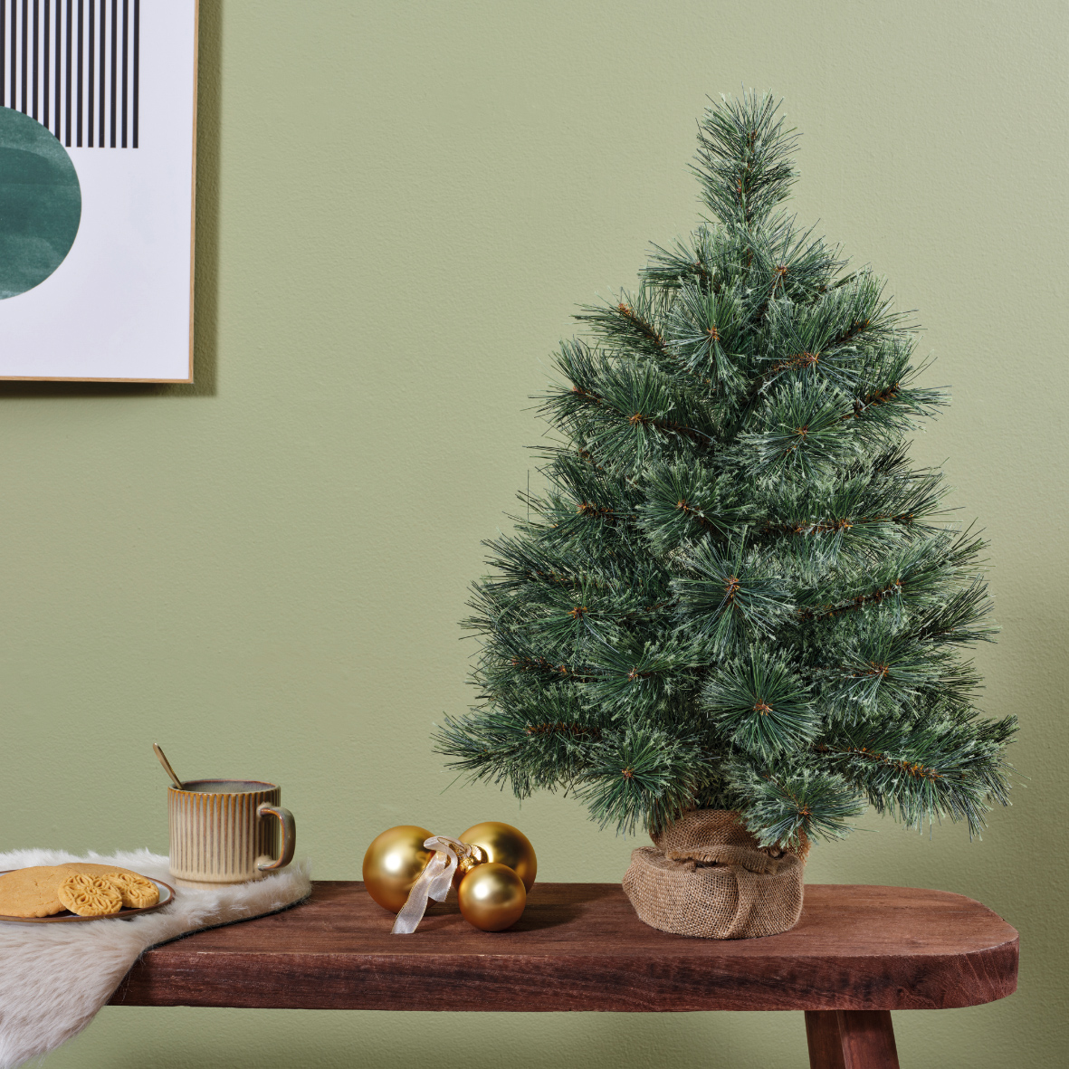 Xmas Mini Tree Stand Green