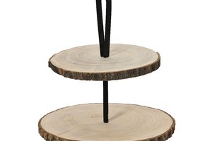 Etagere Wood With Two Layers