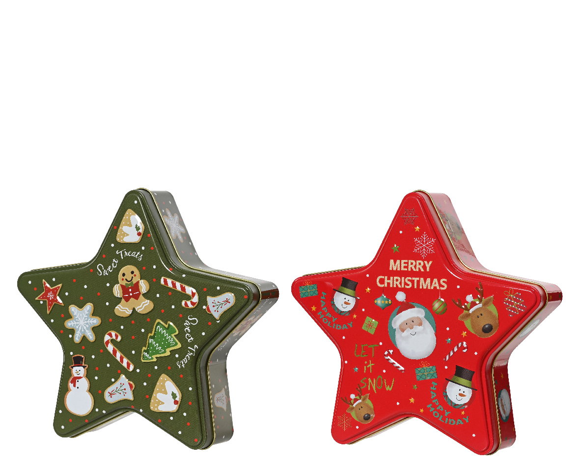 Xmas Storage Tin Star