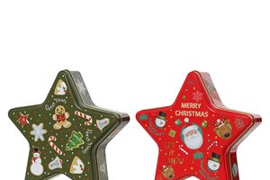 Xmas Storage Tin Star