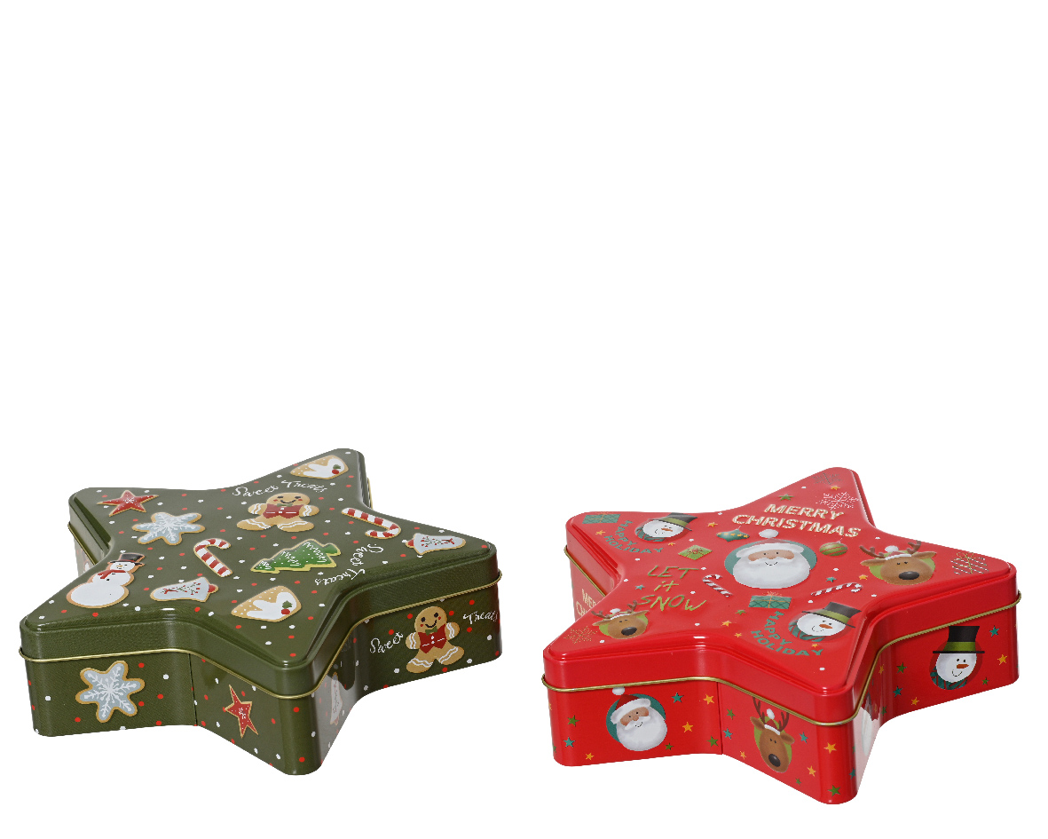 Xmas Storage Tin Star