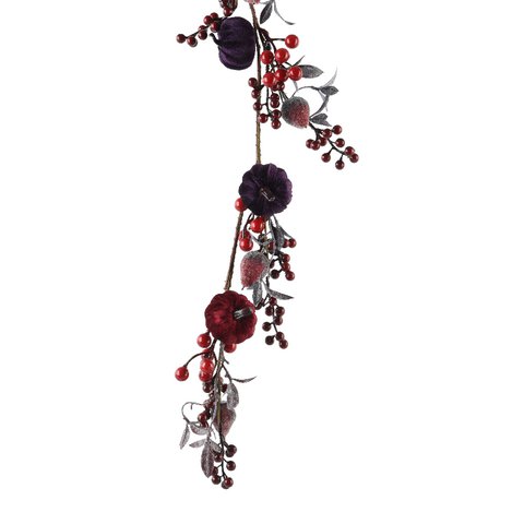 Xmas Garland With Pumpkins/Berries