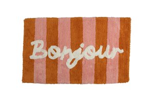 Bathmat "Bonjour"