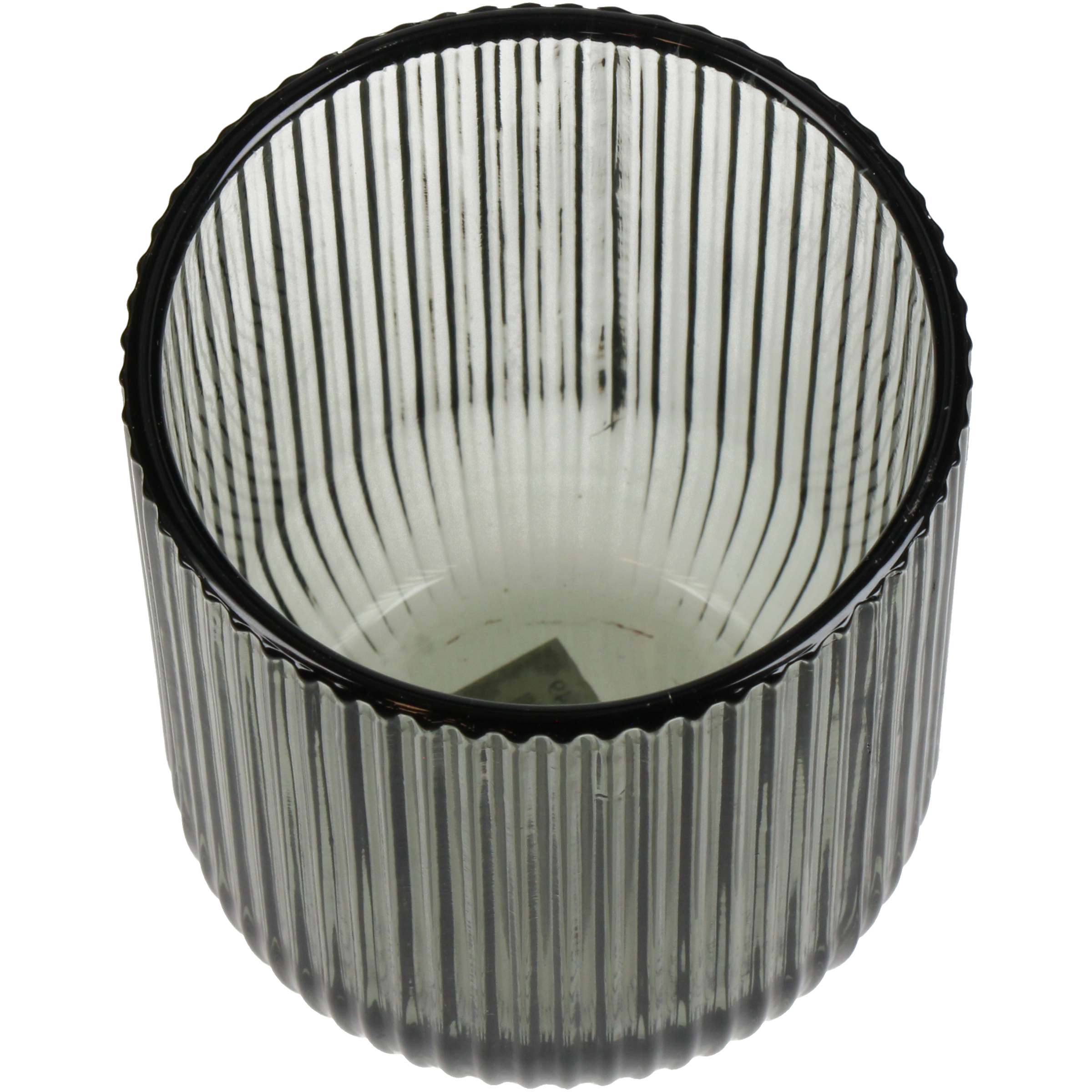 Candle Holder Stripe Glass