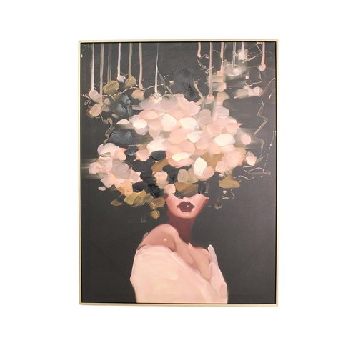 Wall Plaque Lady Canvas