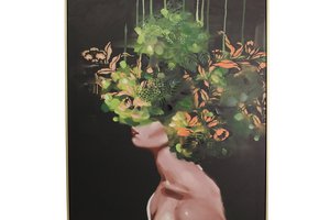 Wall Plaque Lady Canvas