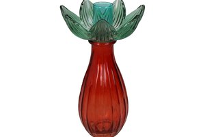 Candle Stick Lotus Glass