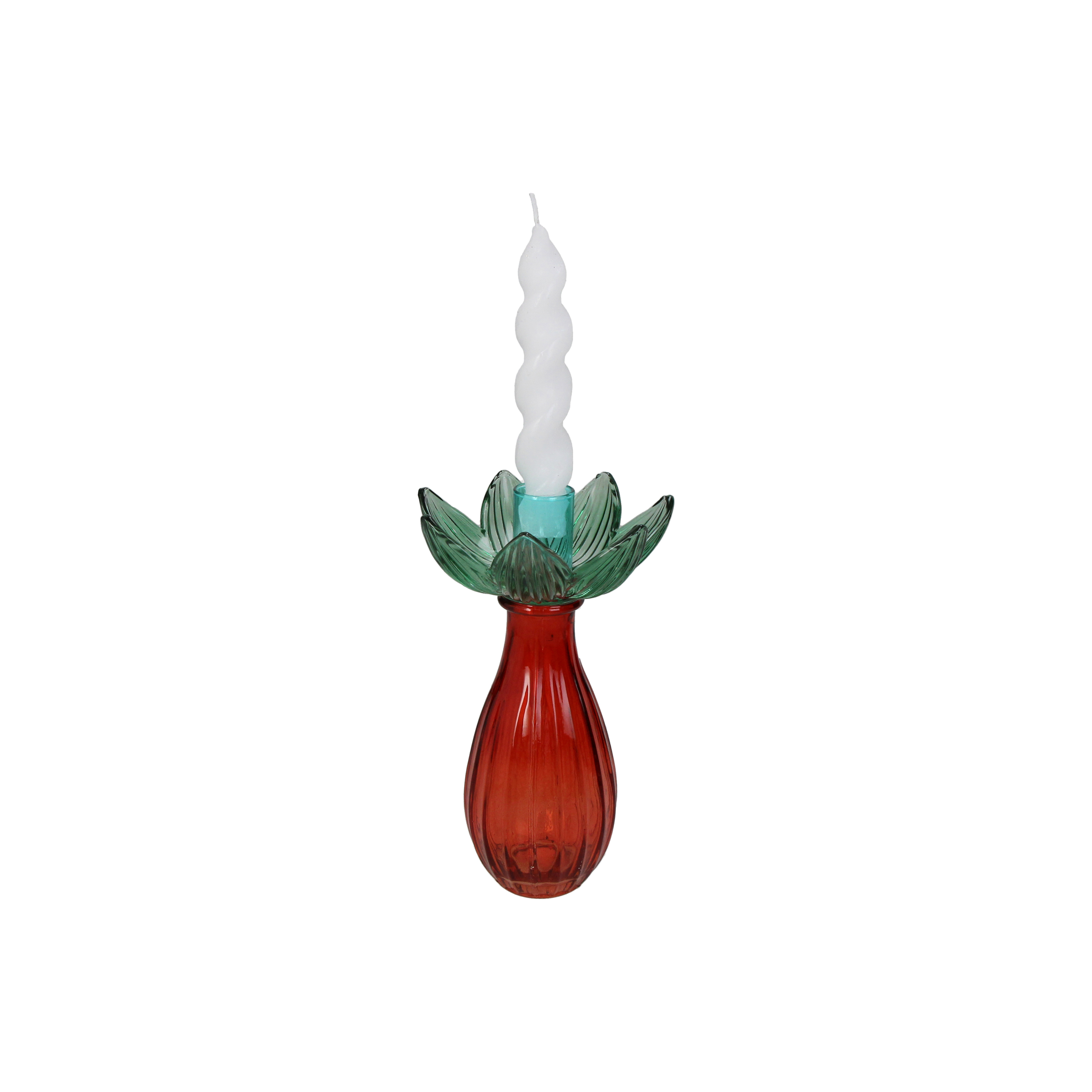 Candle Stick Lotus Glass