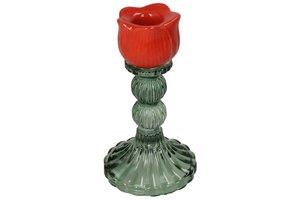 Candle Stick Tulip Glass