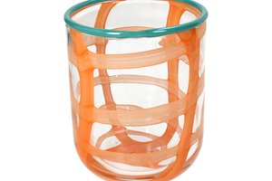 Vase Glass Orange