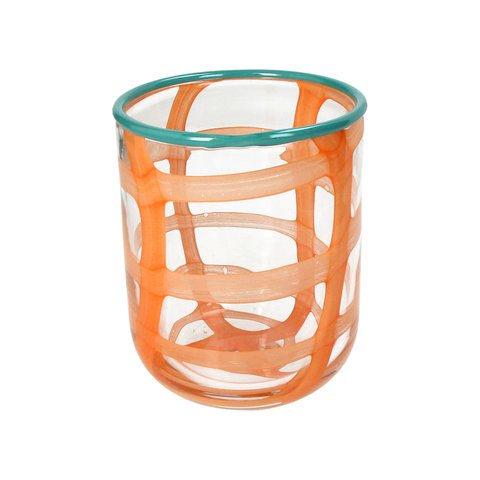 Vase Glass Orange