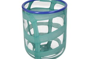 Vase Glass Turquoise