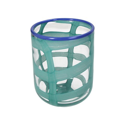 Vase Glass Turquoise