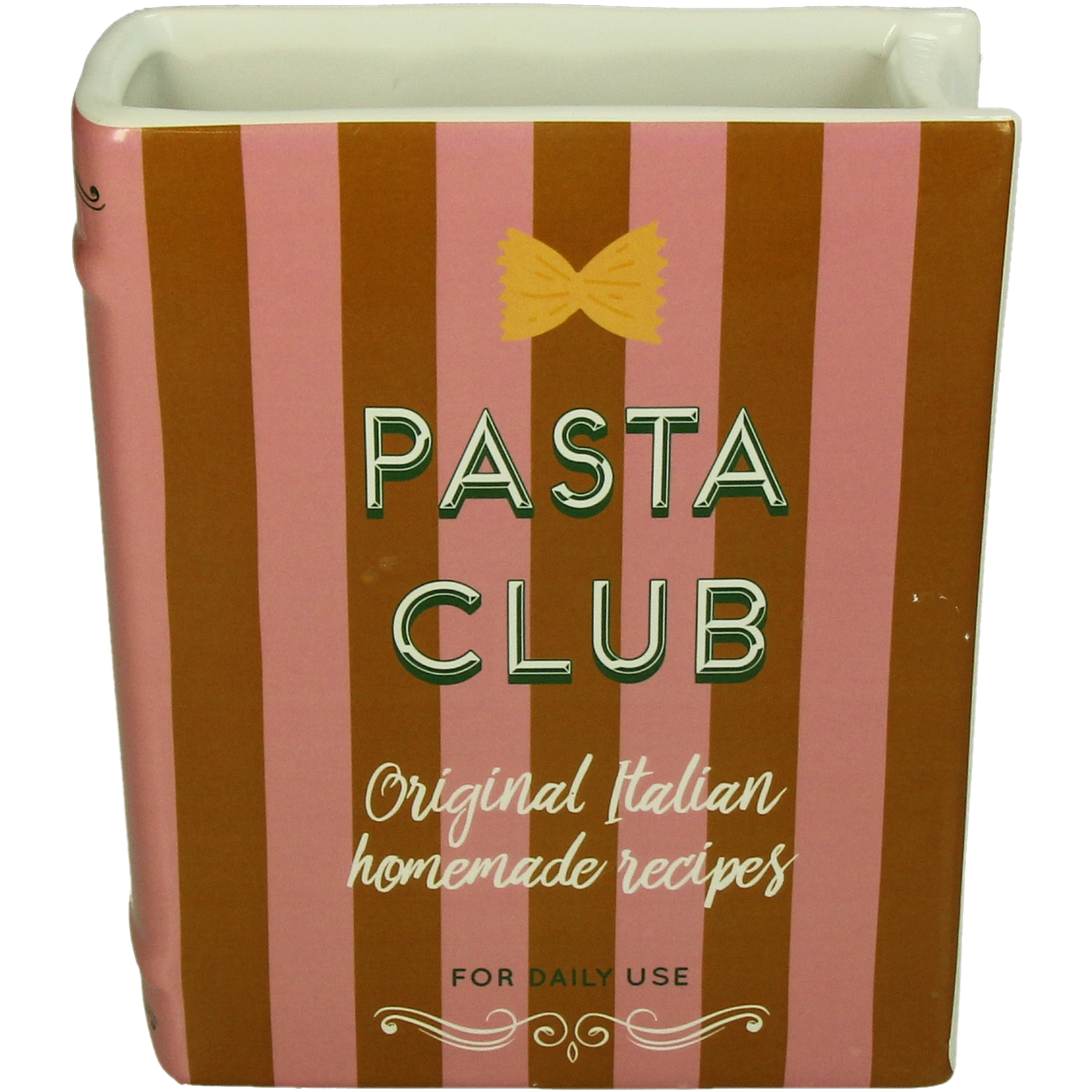 Vase Book "Pasta Club" Dolomite Pink
