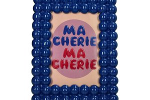 Photo Frame Bubbles Blue