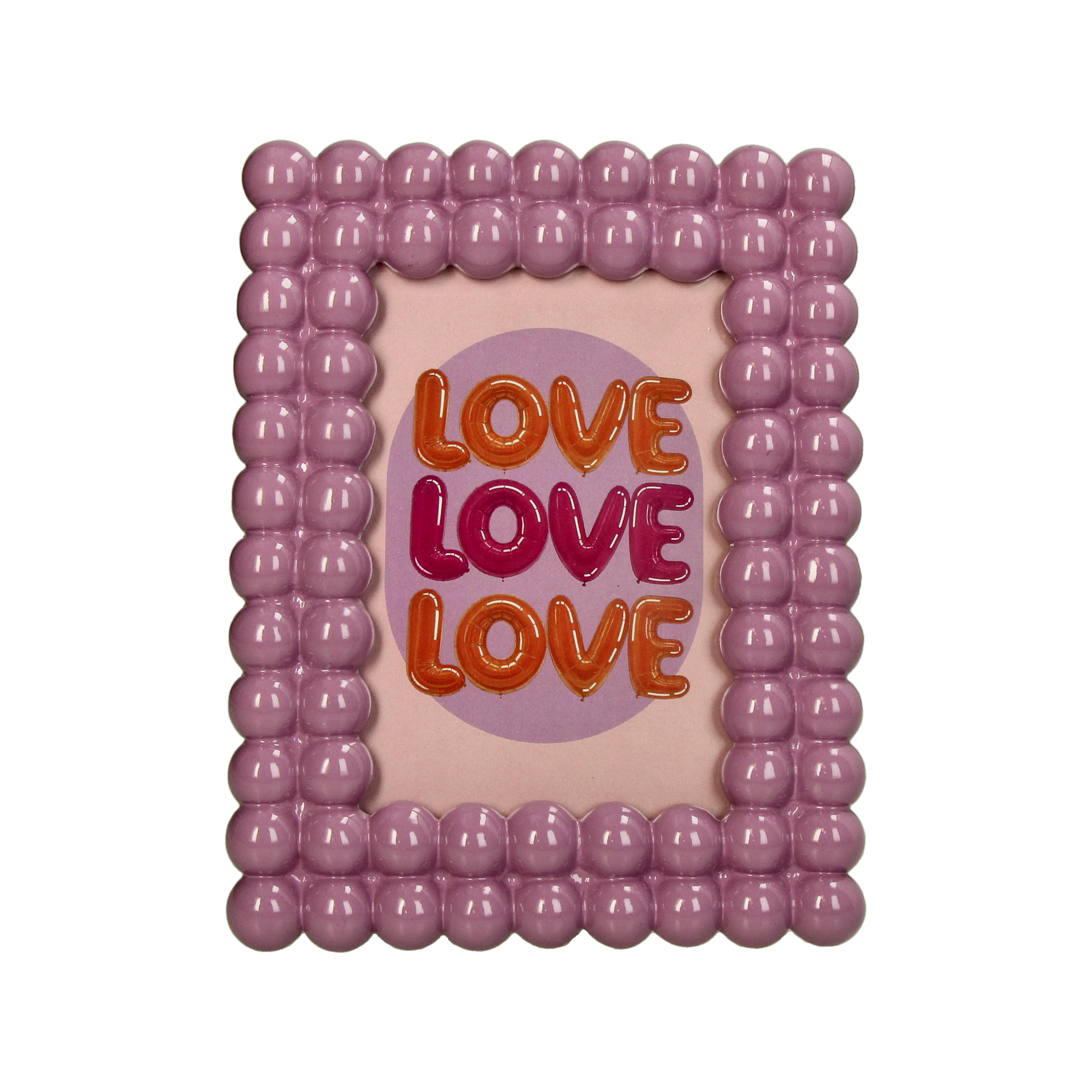 Photo Frame Bubbles Lilac
