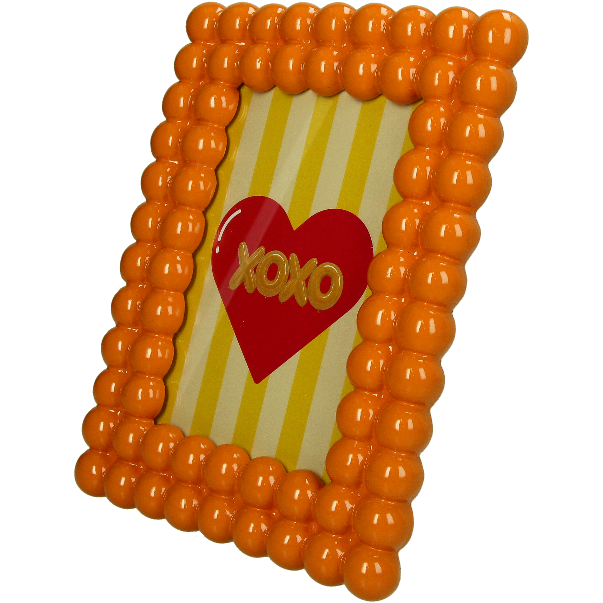 Photo Frame Bubbles Orange