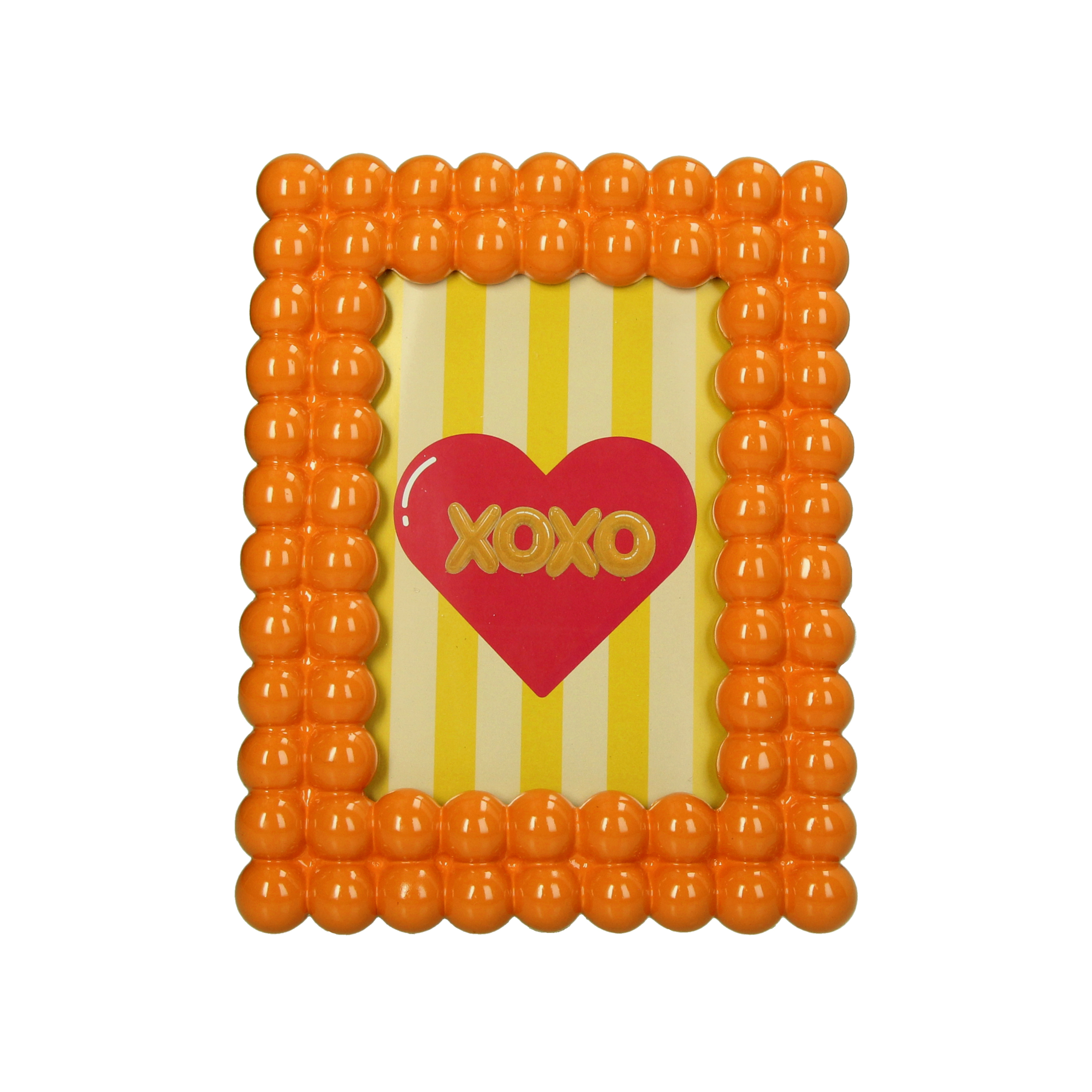 Photo Frame Bubbles Orange