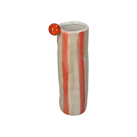 Vase With Stripes And Bubbles