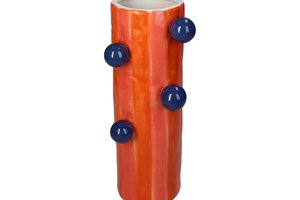 Vase With Stripes And Bubbles