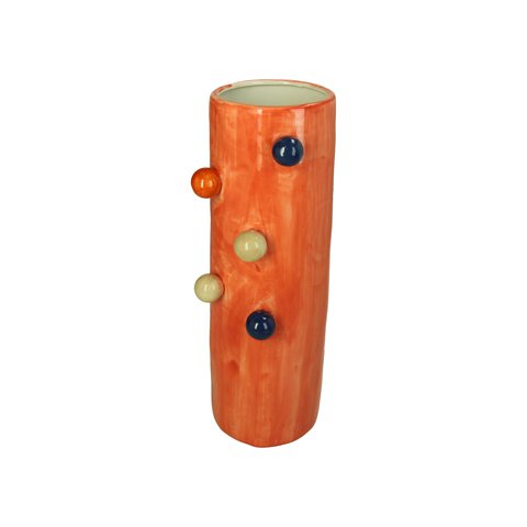 Vase With Stripes And Bubbles