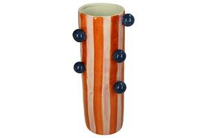 Vase With Stripes And Bubbles