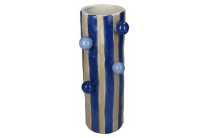 Vase With Stripes And Bubbles