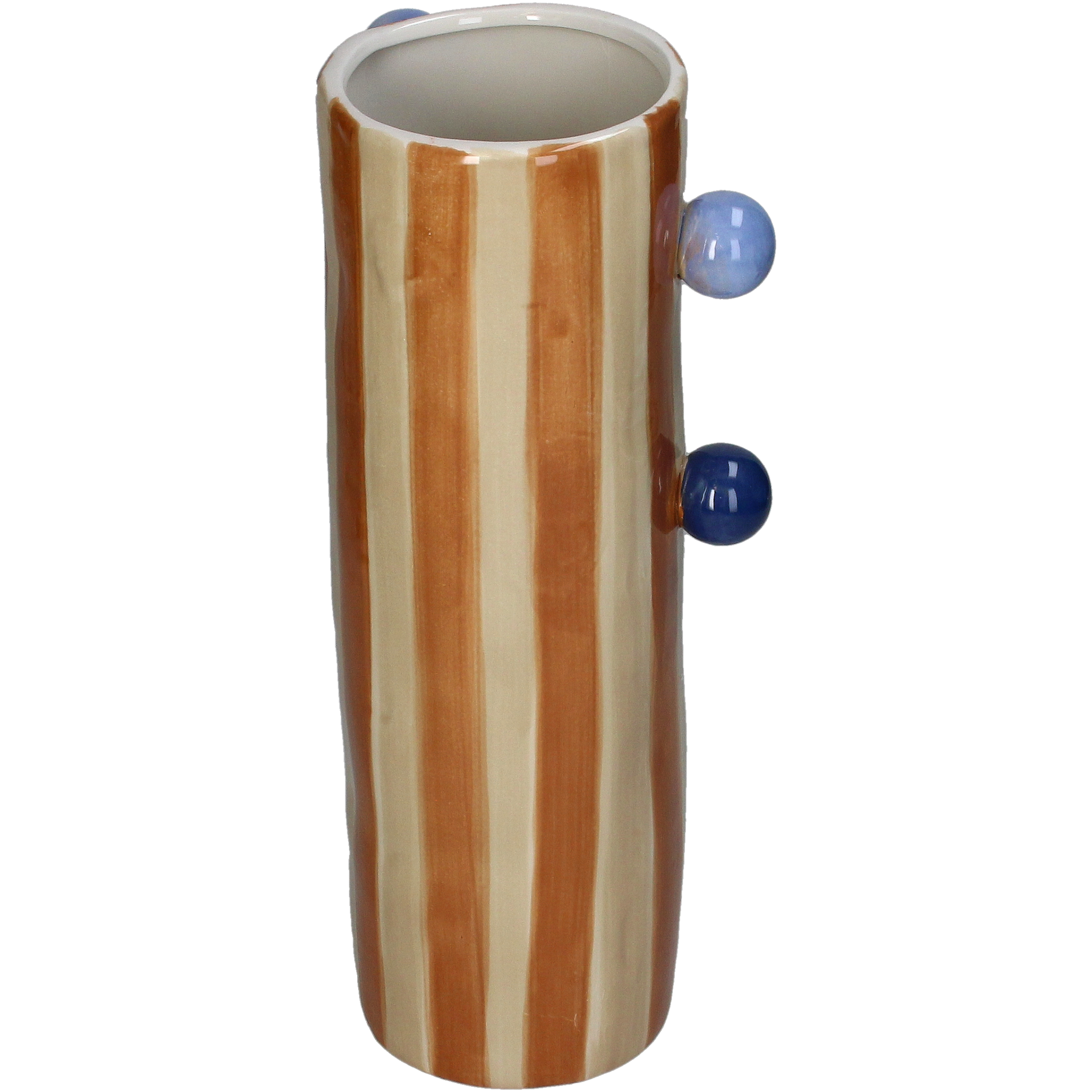 Vase With Stripes And Bubbles