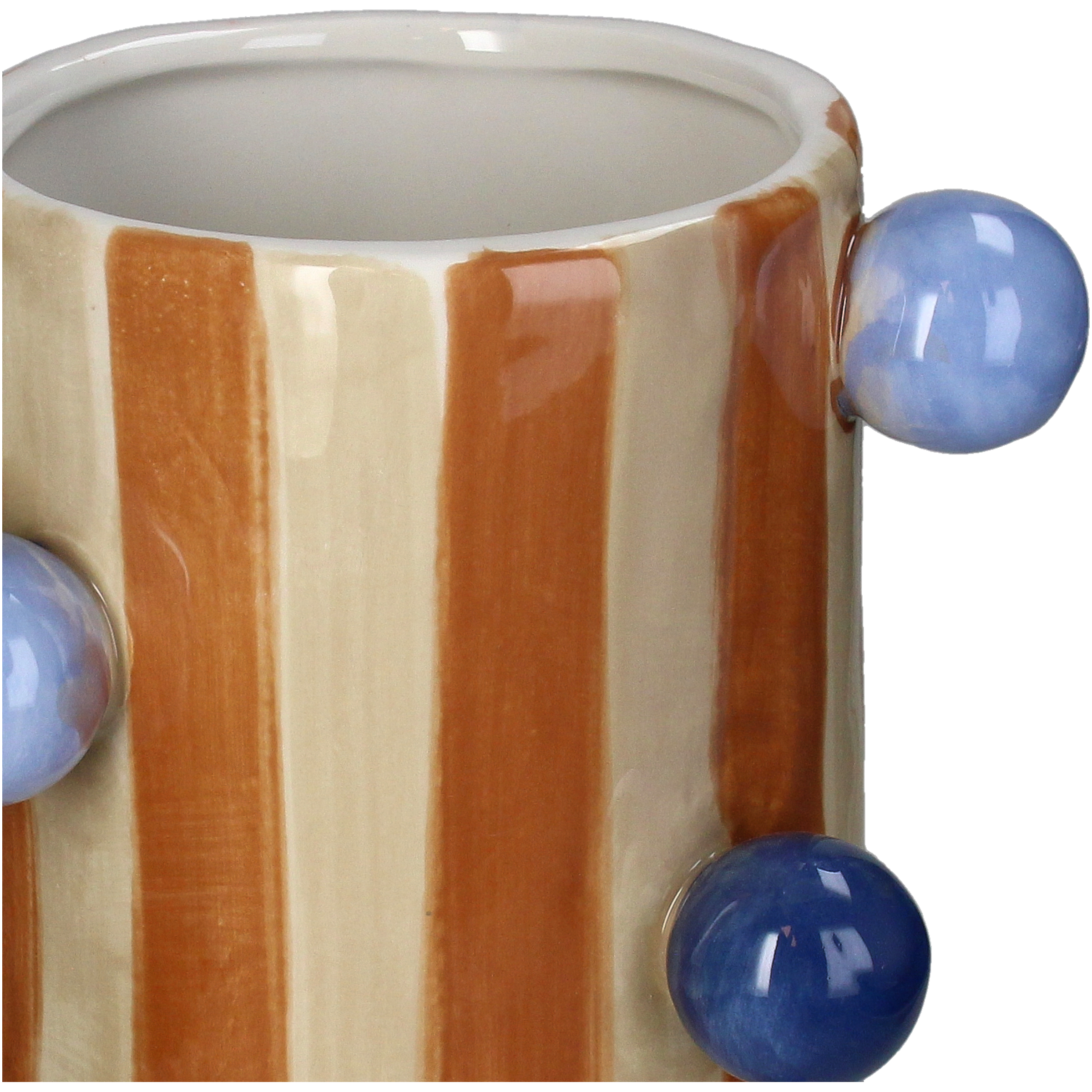 Vase With Stripes And Bubbles