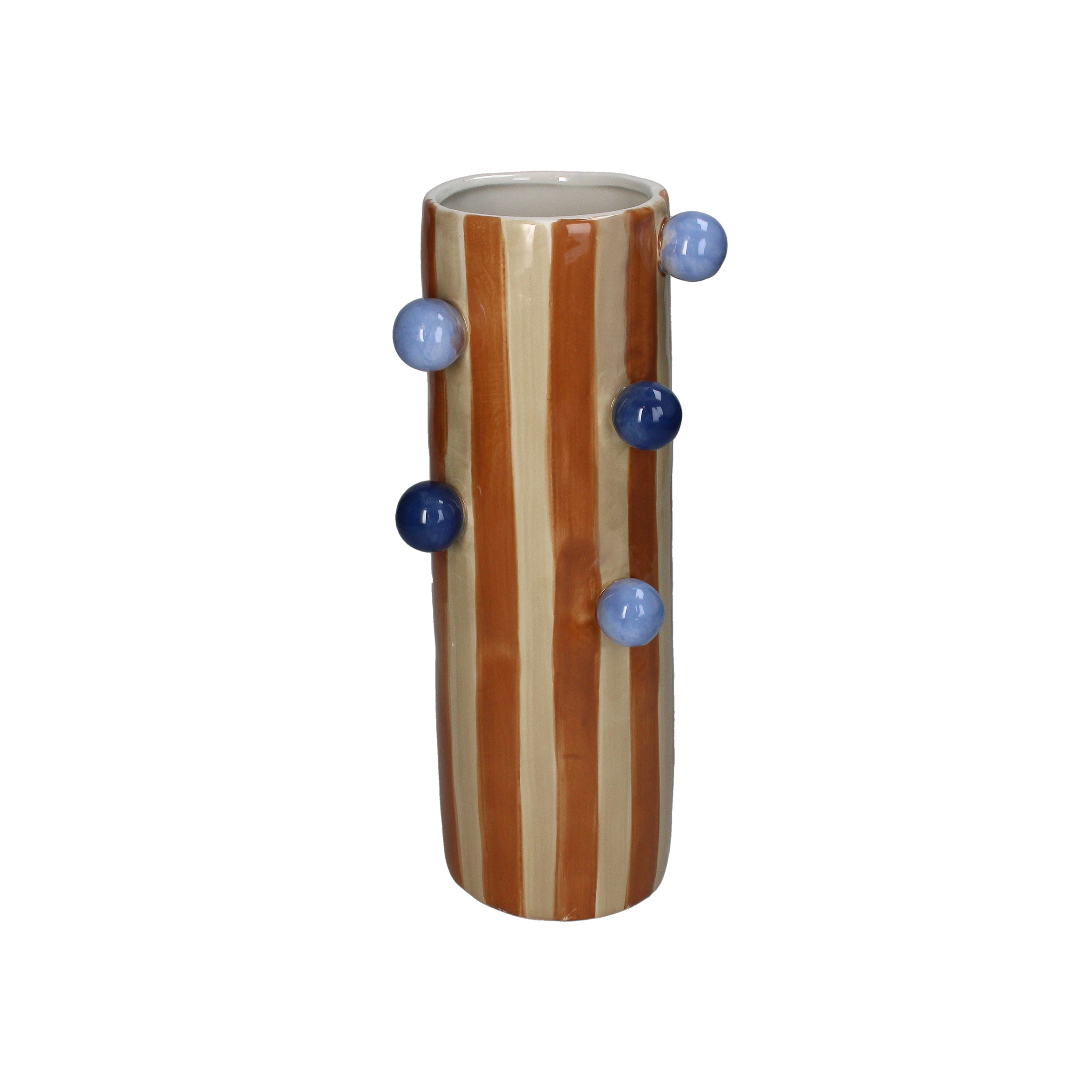 Vase With Stripes And Bubbles