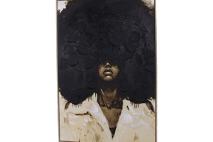 Wall Painting Canvas Lady Beige