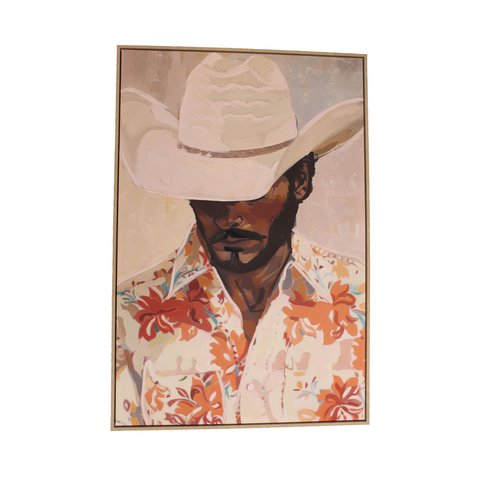 Wall Frame Canvas Cowboy