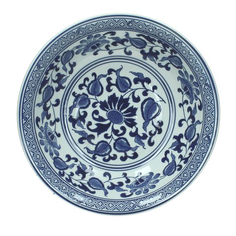 Bowl Porcelain Blue