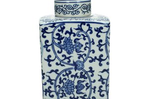 Keepsake Jar Porcelain Blue