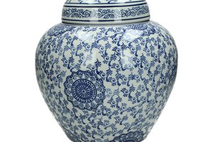 Keepsake Jar Porcelain Blue