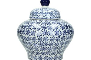 Keepsake Jar Porcelain Blue