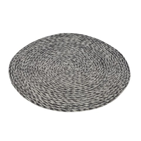 Placemat Round Black