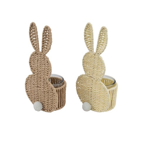 Glass Pot Rabbit Figure